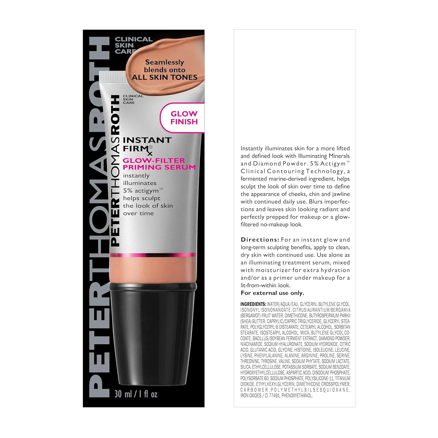Сыворотка-праймер сияющая Instant FIRMx Glow-Filter, Peter Thomas Roth, 30 мл, Klar — фото 2