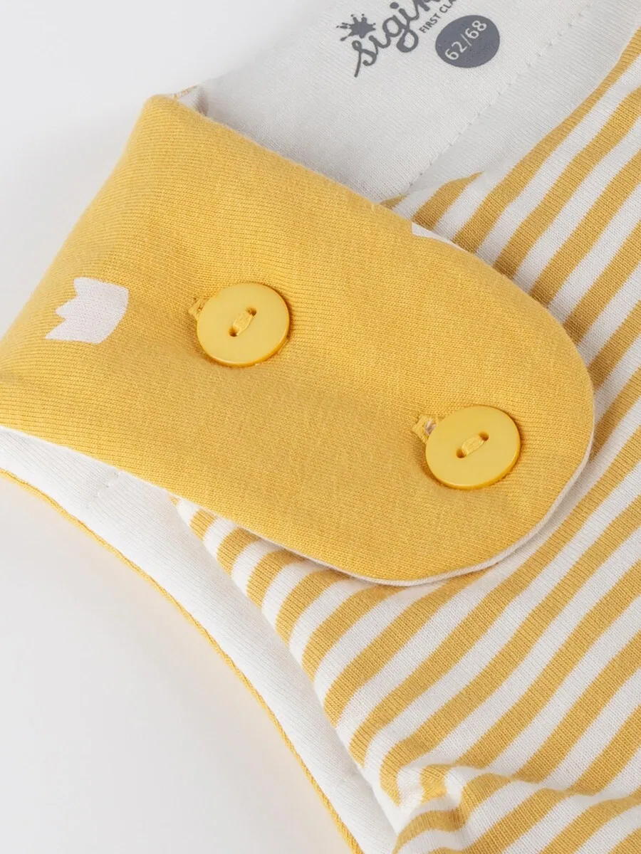 Спальный мешок SIGIKID 'Schlafsack wattiert Classic Baby' желтого цвета — фото 4