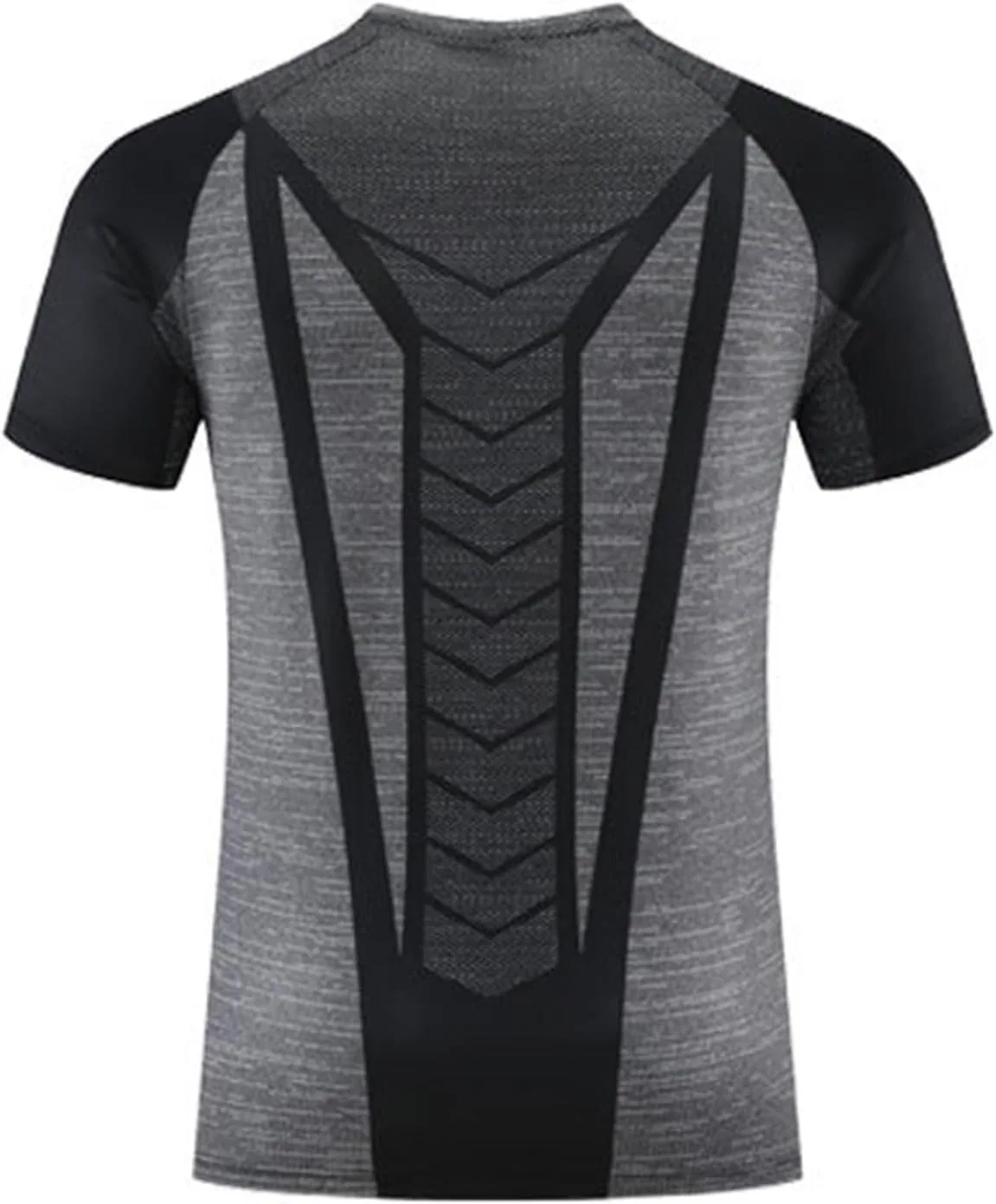 Мужская футболка для беговых тренировок, Crew Neck, Dark Gray — фото 4