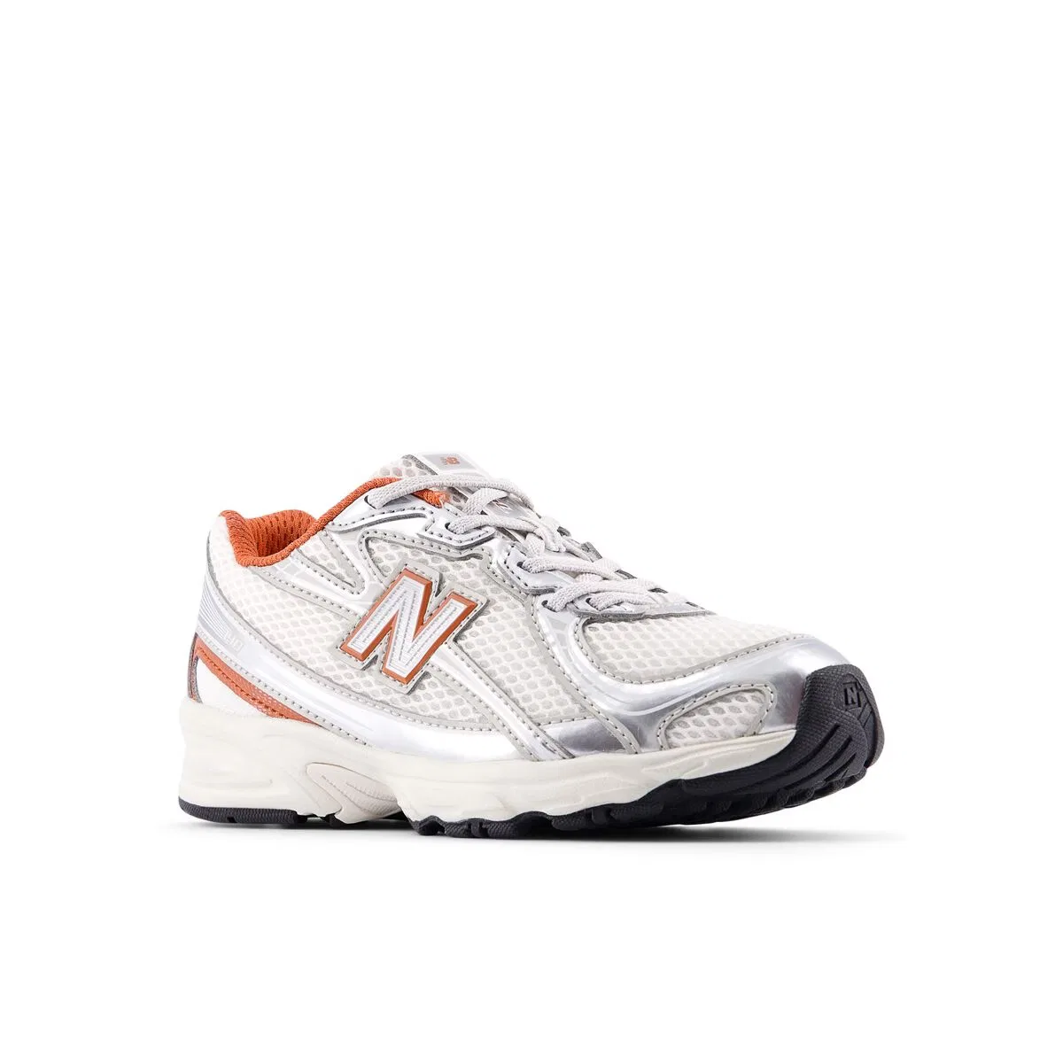 Мальчиковые повседневные кроссовки со шнурками-шнурками 740 Bungee Lace New Balance, Silver Metallic Cinnamon — фото 2