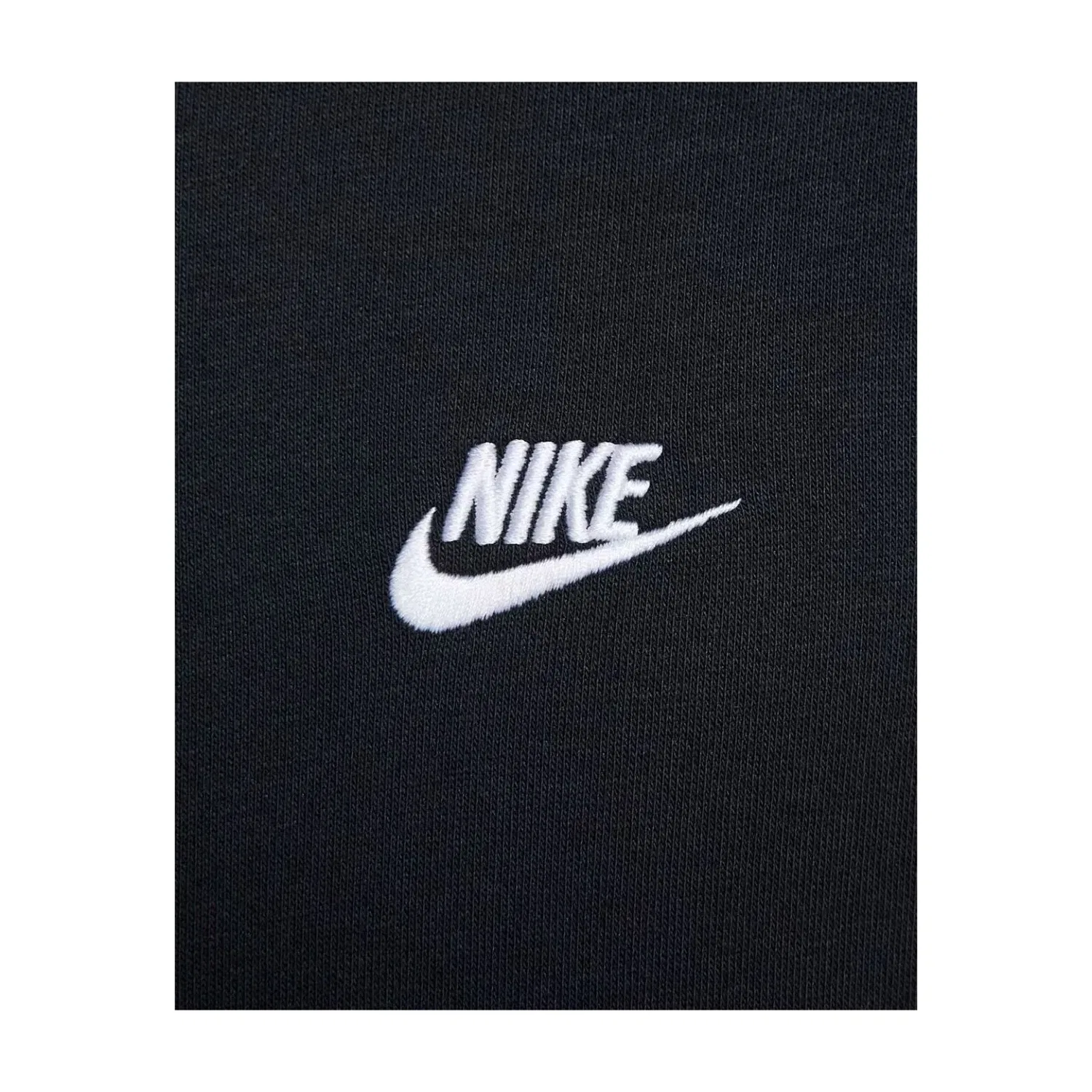 Мужское худи Club Zip-up Terry Hooded Top 'Black White' Nike, Black/White — фото 3