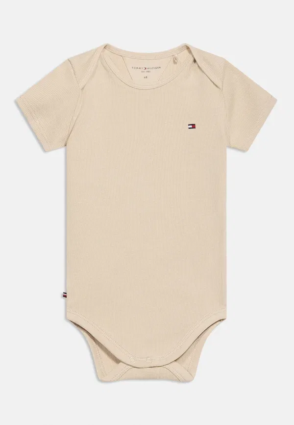 Комплект боди с коротким рукавом Tommy Hilfiger, бежевый — фото 3