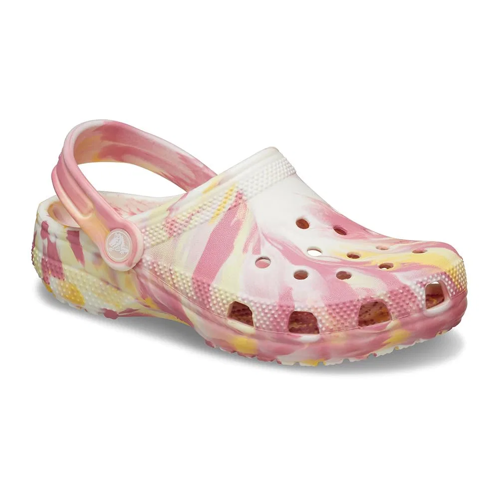 Детские сабо для девочек Crocs Classic Clog, Daylily Multi — фото 4