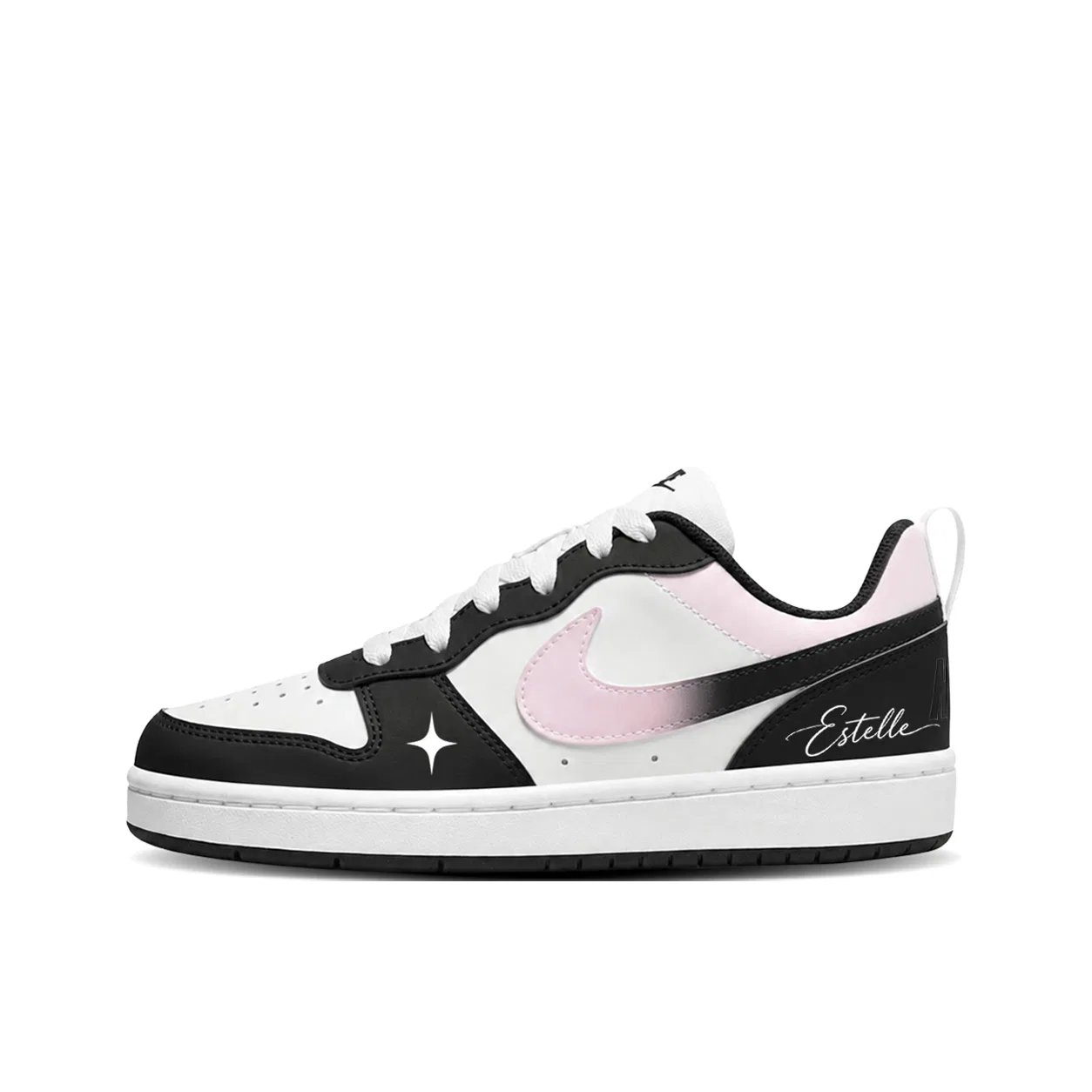 Детские кроссовки для скейтбординга с принтом, модель Court Borough, Nike, Black