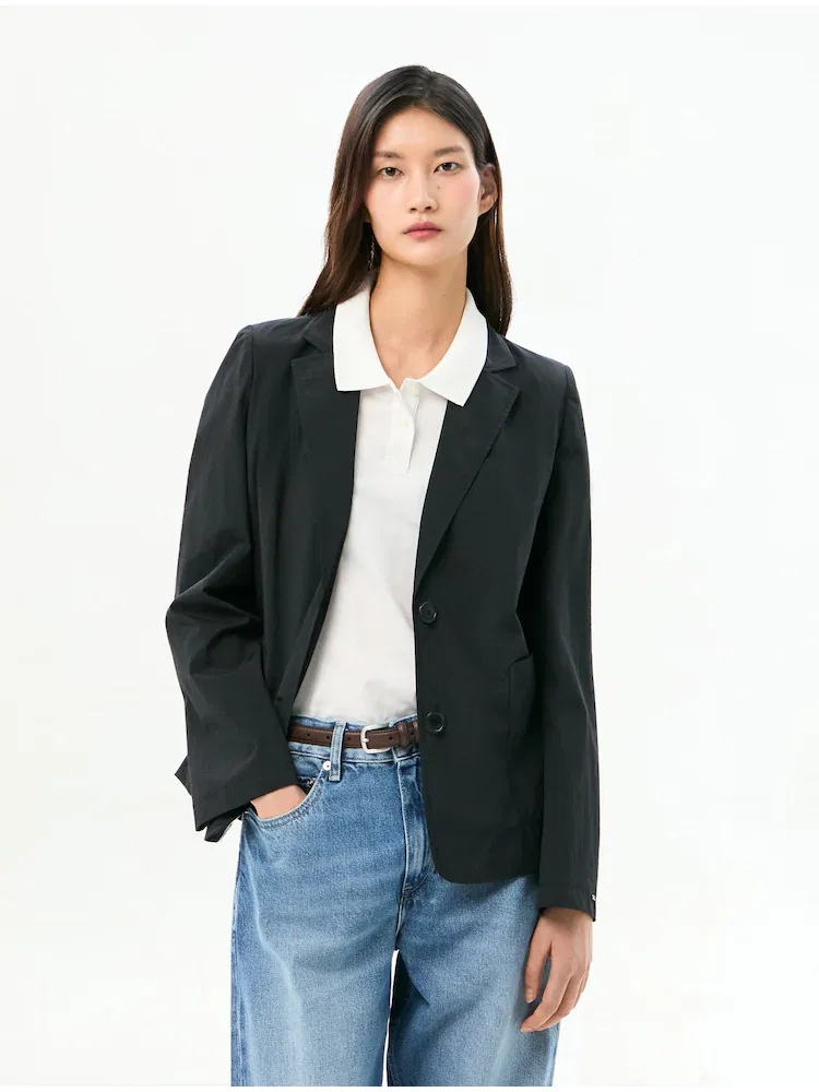 Жакет легкий однобортный TOMMY HILFIGER, Black