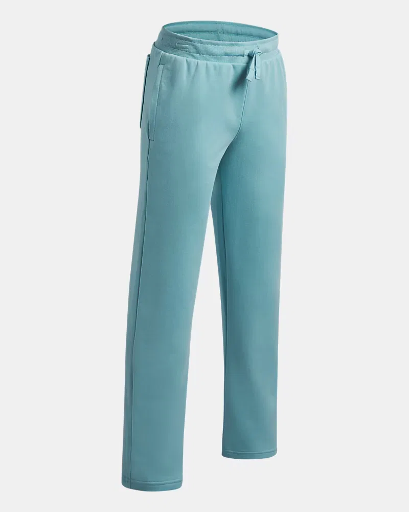 Штаны детские длина по внутреннему шву 66 см из легкого футера Rival Lightweight UnderArmour, Blue Haze/Black — фото 3