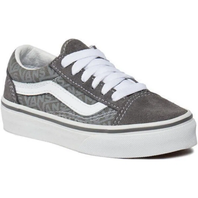 Детские кеды для мальчиков и девочек с низким верхом Vans Old Skool, Серый — фото 4