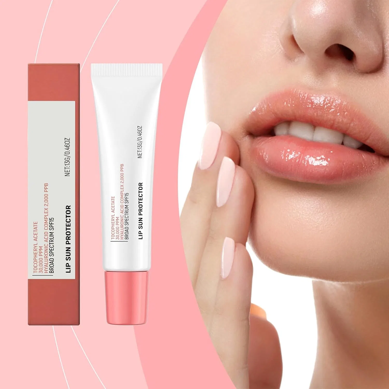 Бальзам для губ Lip Sun Protector Rosy Tinted Glow SPF 15 с тонирующим эффектом, 1 шт Generisch — фото 4
