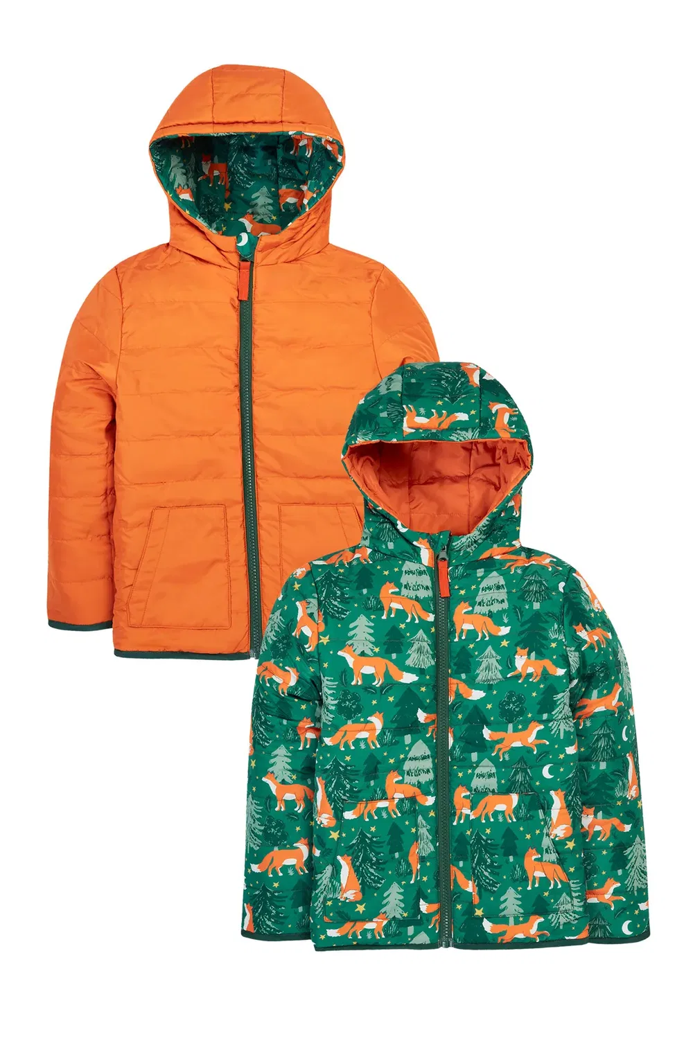 Детская куртка с принтом Toasty Trail Frugi, Green