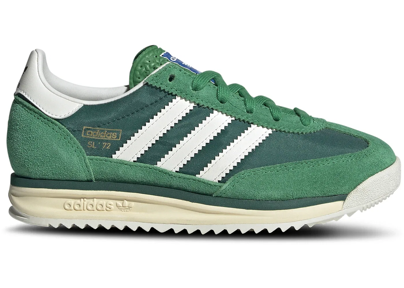 Детские кроссовки Lifestyle Adidas SL 72 RS, Green/Core White/Collegiate Green