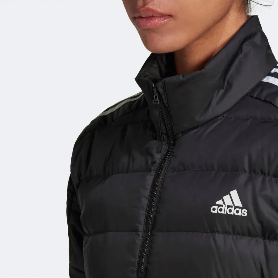 Куртка спортивная с длинным рукавом adidas Essentials Долгополая парка, Черный — фото 4