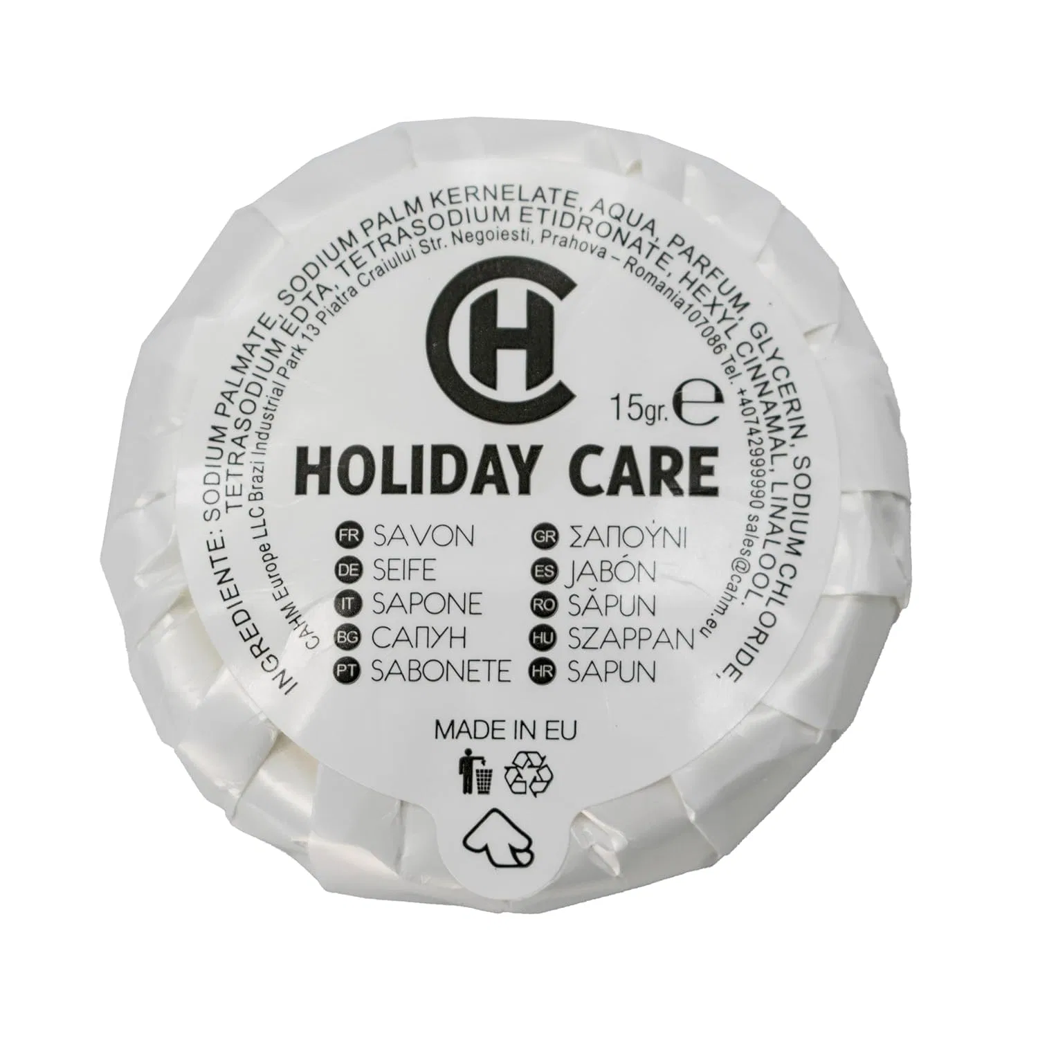 Мыло гостиничное Holiday Care, Awek.eu, набор 400 шт, 15 г, Fresh