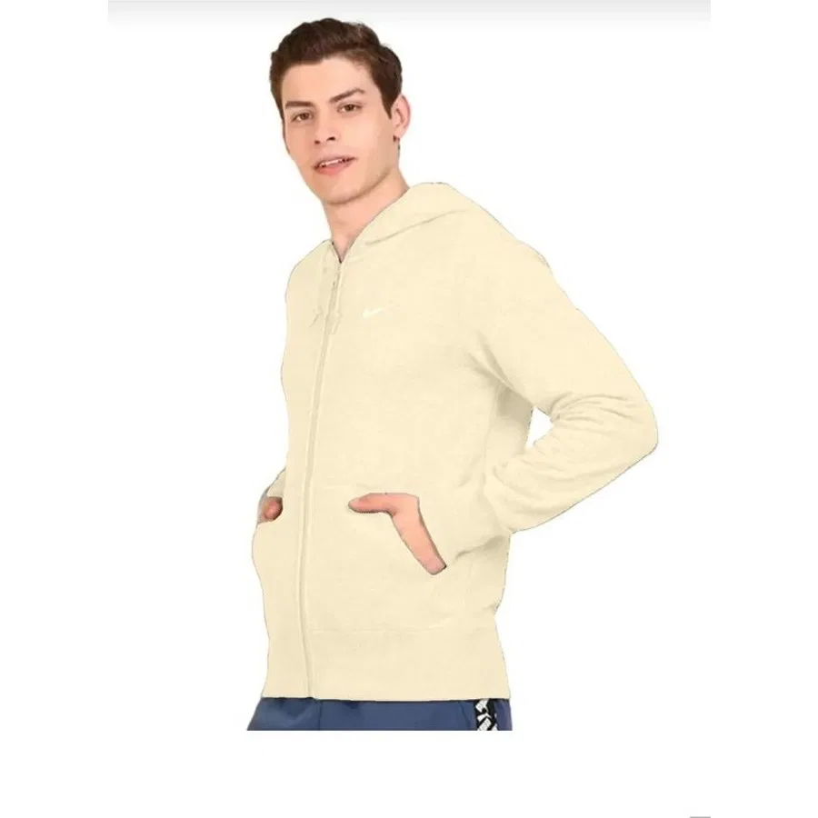 Худи Nike Sportswear Full Zip Club Beige, Желтый — фото 4