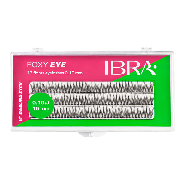 

Пучки ресниц 16 мм, 120 шт./1 упаковка. Ibra Makeup Foxy effect