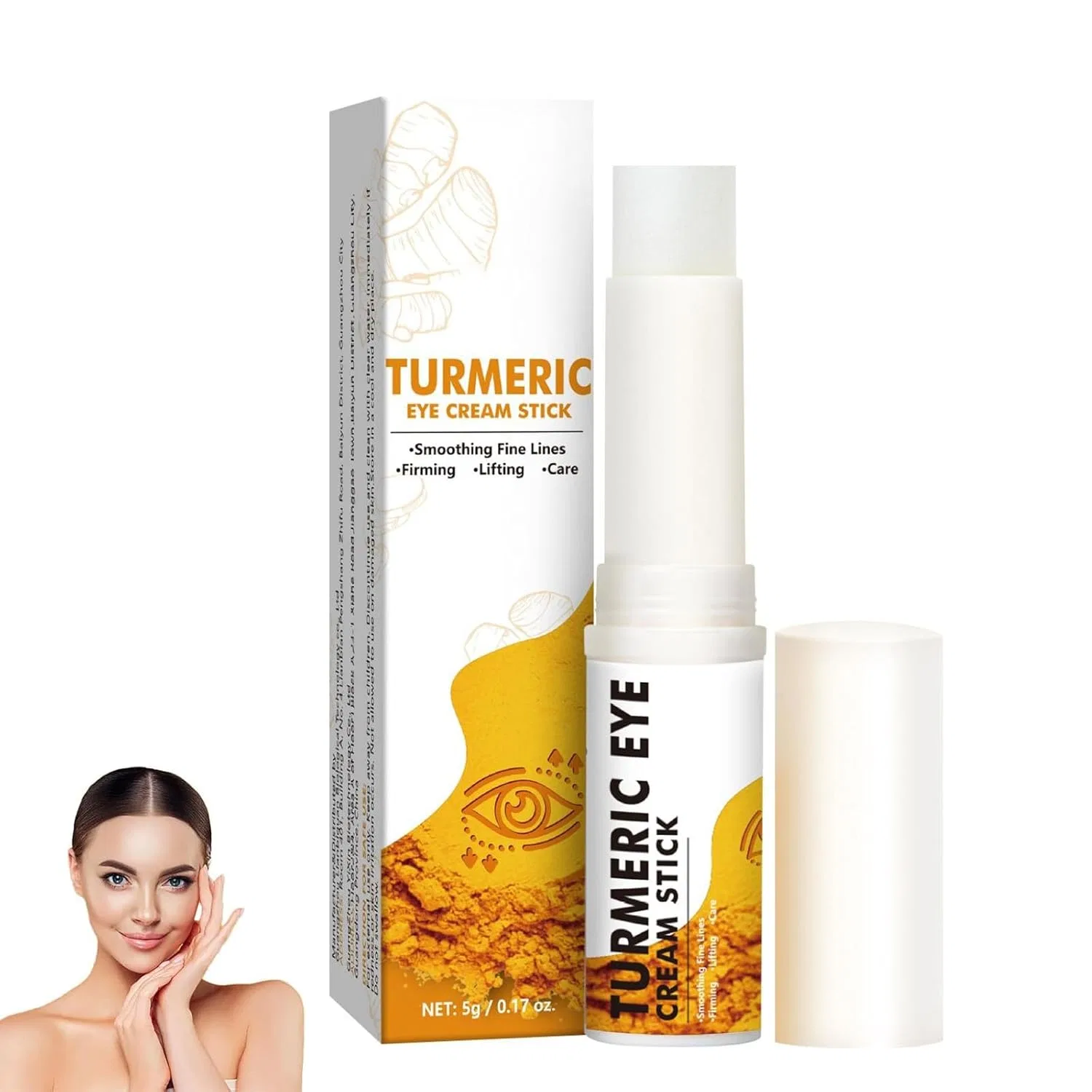 Крем для глаз Turmeric Eye Cream Stick, Junjie, 2 шт, 5 г
