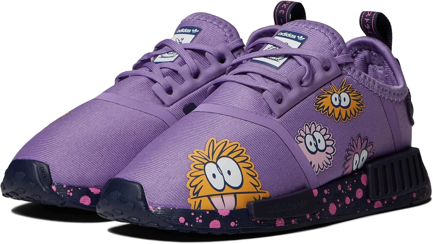 Детские кроссовки для мальчиков NMD_r1 C adidas, Super Purple/White/Shadow Navy — фото 2