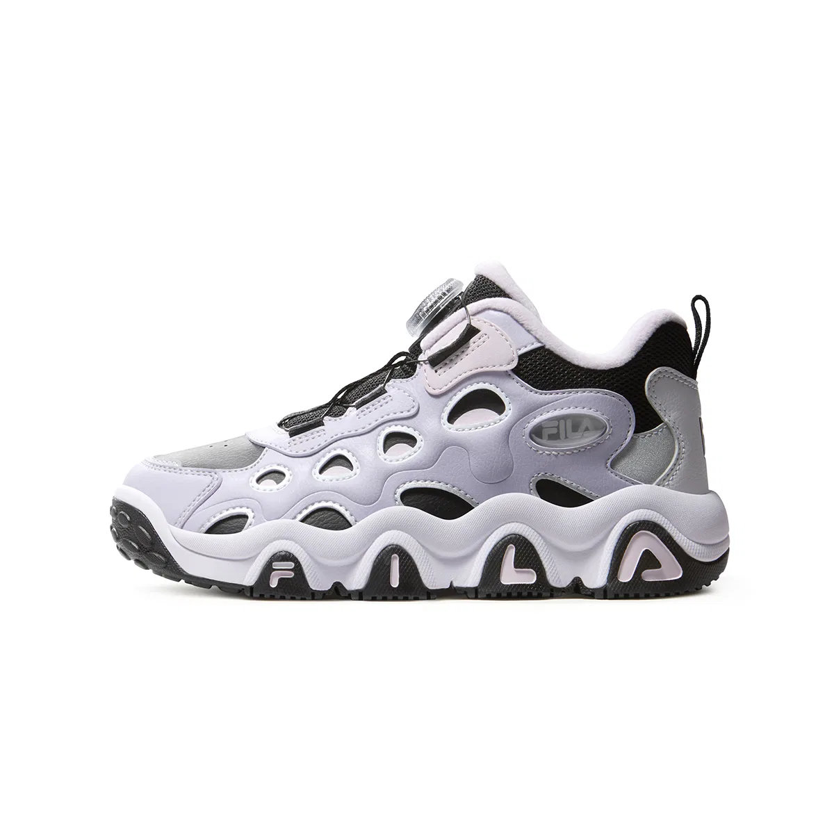 Детские баскетбольные кроссовки FILA KIDS, Black/ фиолетовый