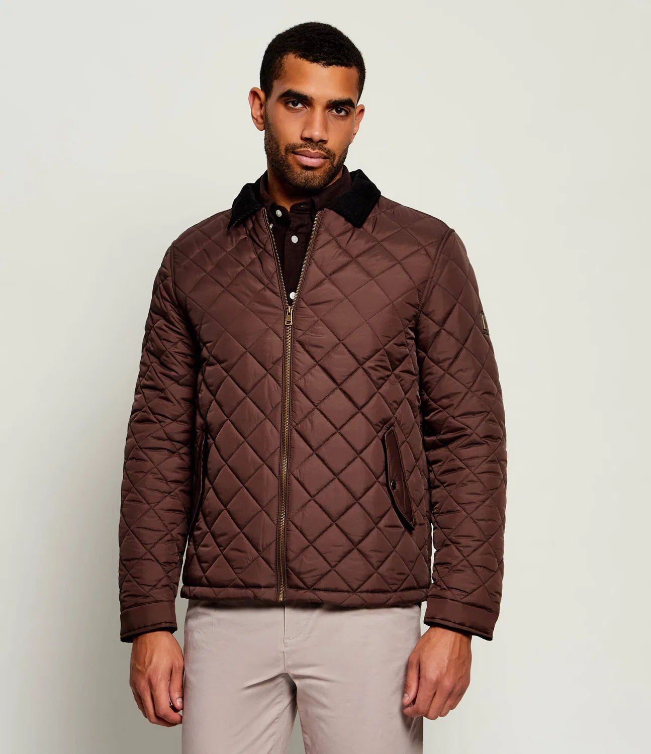 Куртка стеганая Diamond Quilt U.S. Polo Assn., Marrone