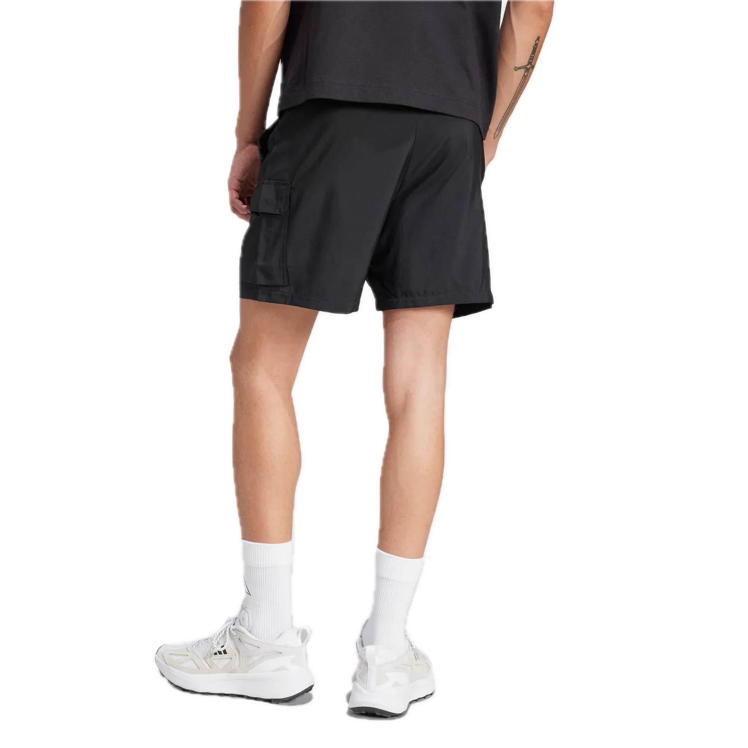 Мужские шорты карго с логотипом Adidas, черный — фото 3