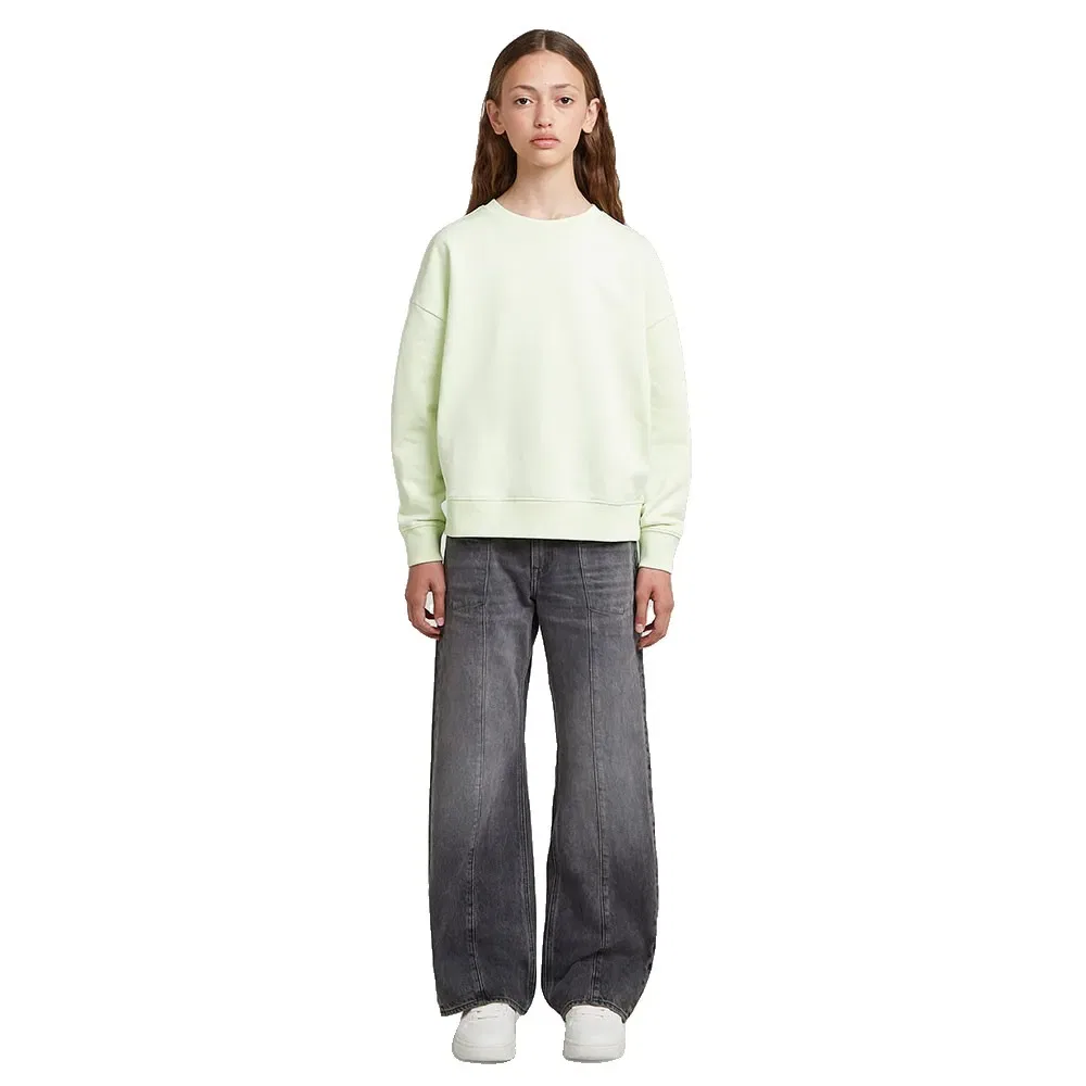Детский свитшот для девочек свободного кроя G-Star Sweater Loose UB, Yellow — фото 4