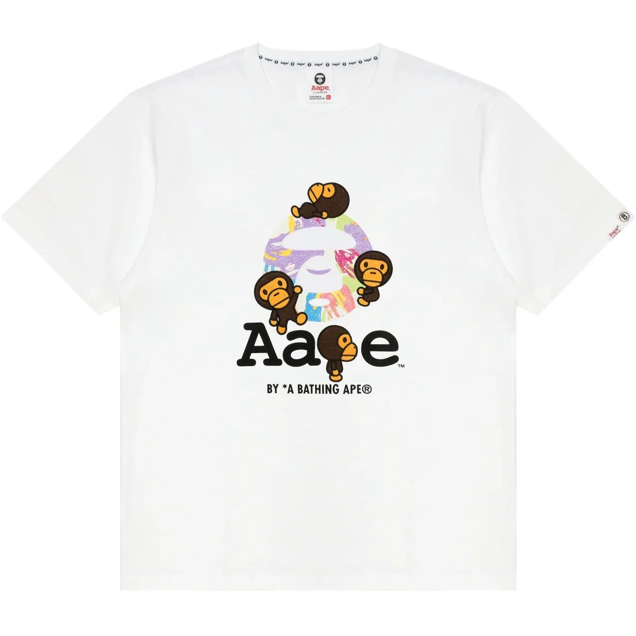 Футболка детская с круглым вырезом Aape, White