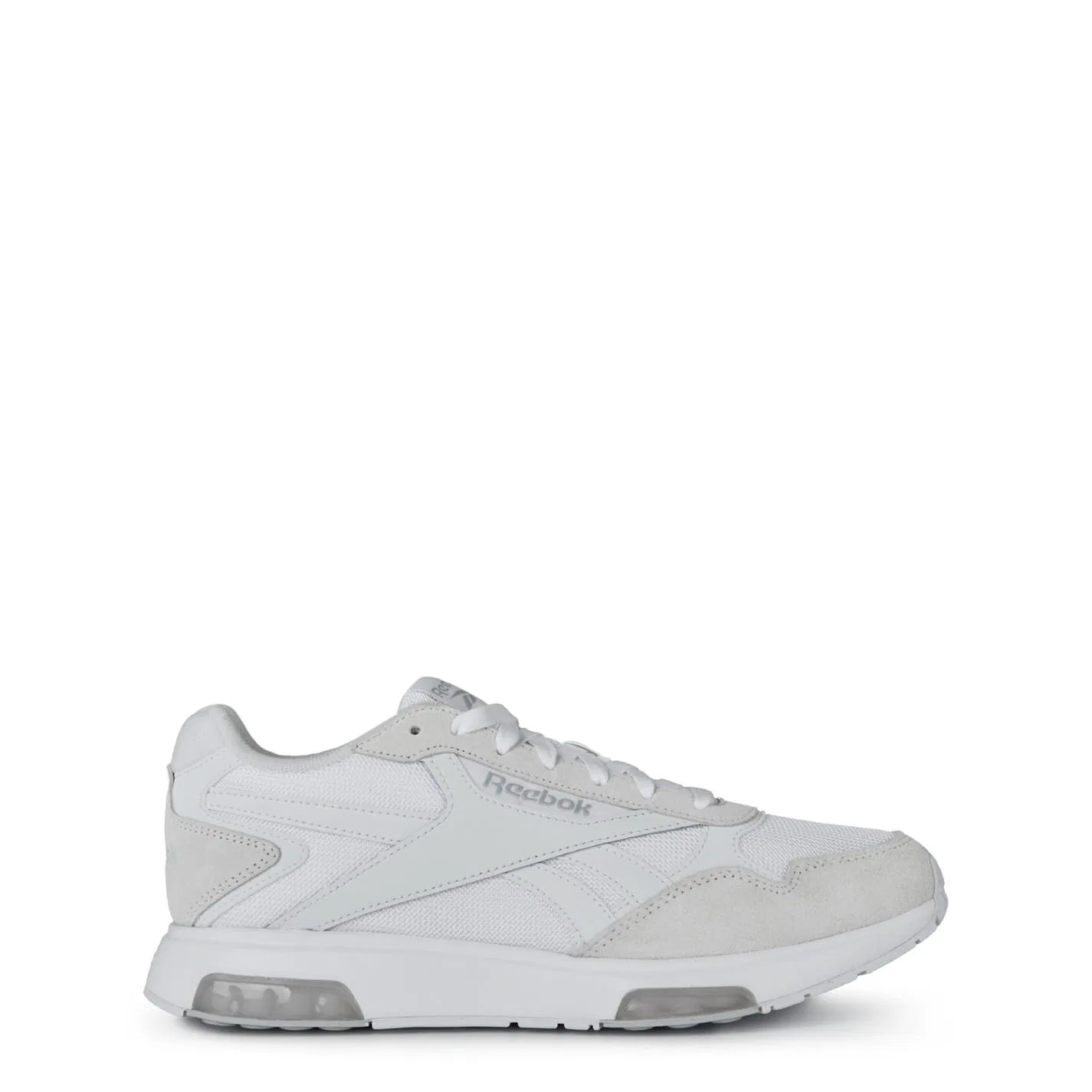 Детские кроссовки для мальчиков с принтом Reebok Glide DMX, White White Barely Grey