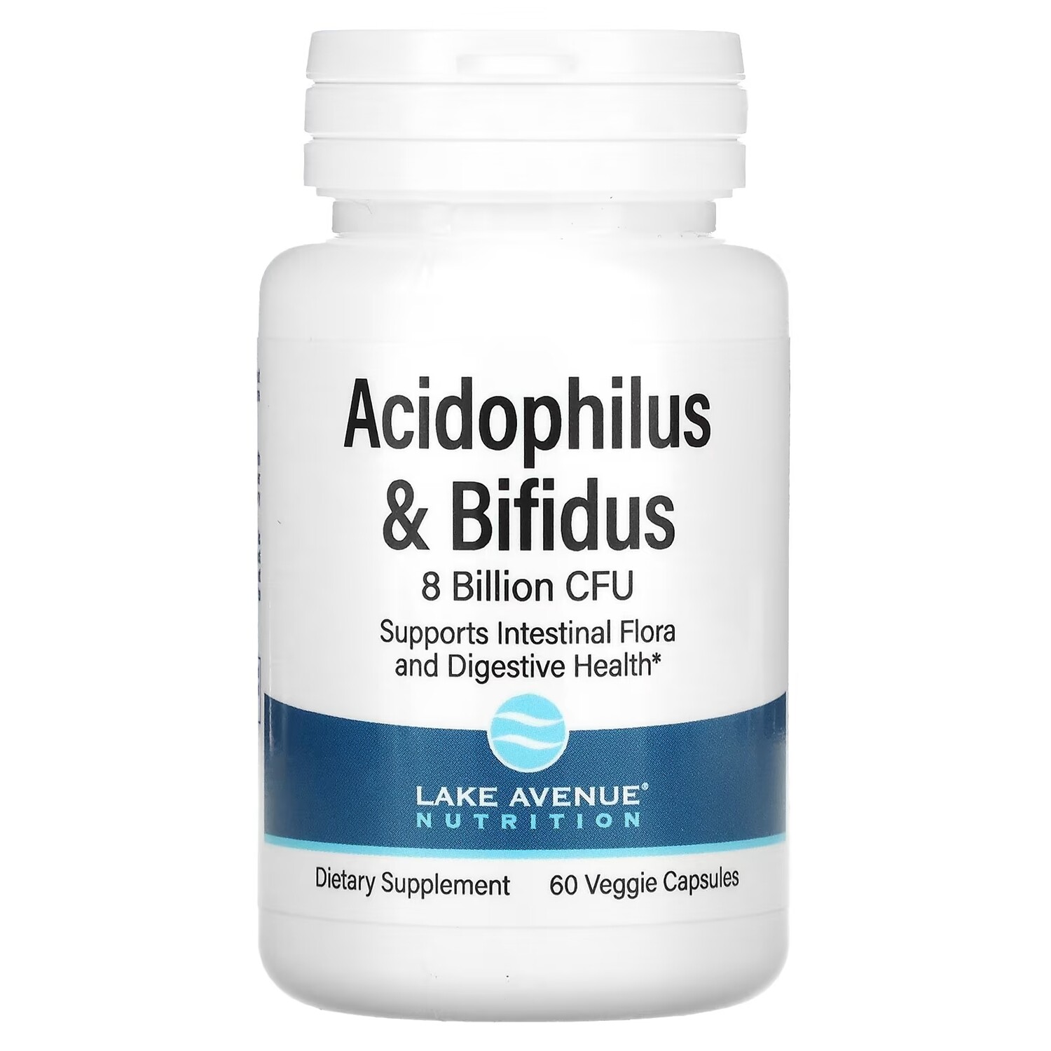 

Смесь Пробиотики Lake Avenue Nutrition Acidophilus и Bifidus, 60 растительных капсул