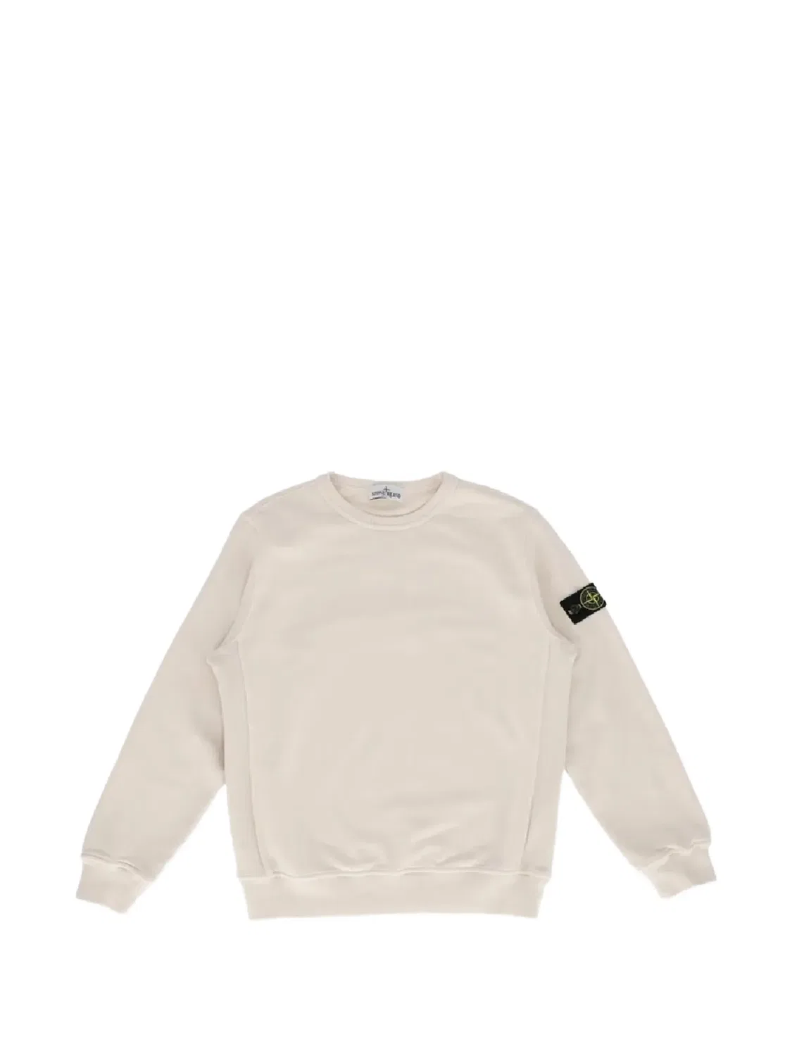 Толстовка с нашивкой логотипа Stone Island Junior, нейтральные цвета