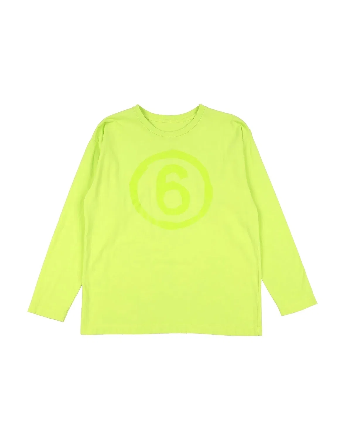 Детская футболка с длинным рукавом MM6 Maison Margiela, салатовый