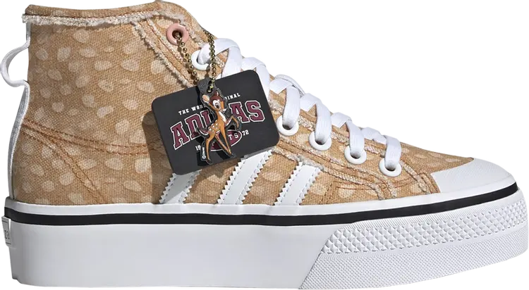 Кроссовки Adidas Disney x Wmns Nizza Platform MId 'Bambi', коричневый