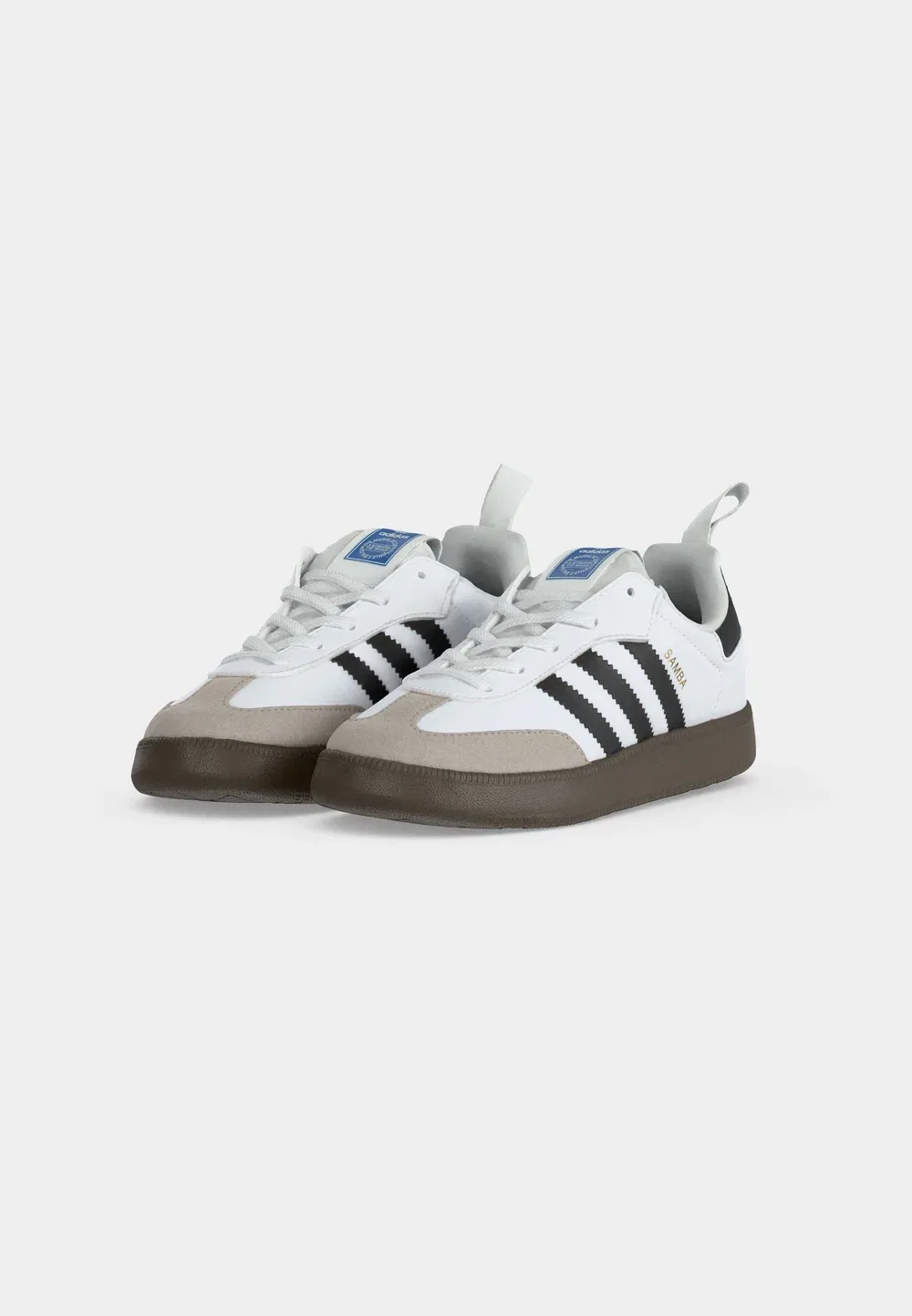 Кроссовки Samba Quickon унисекс Adidas Originals, Footwear White/Core Black/Gold-Coloured Metallic — фото 3