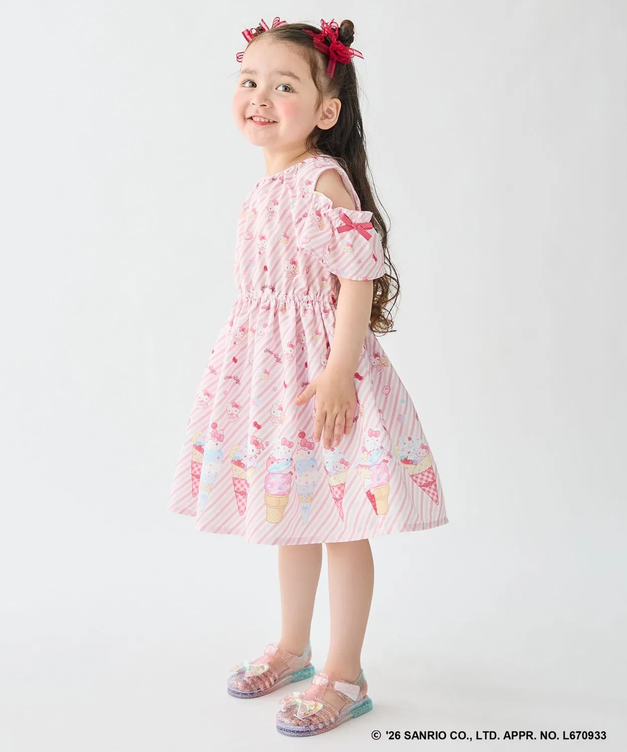 Детское платье для девочек с принтом 2WAY Fancy One Piece Sanrio, Lilac — фото 2
