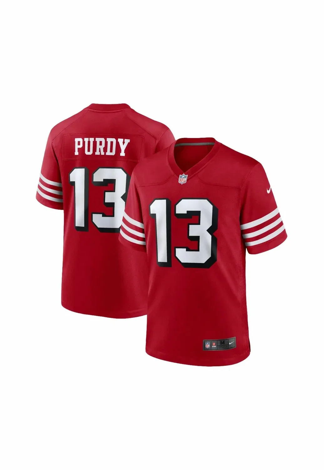 Игровая футболка San Francisco 49ers №13 Брок Перди - футболка с принтом Nike Performance, Red — фото 3