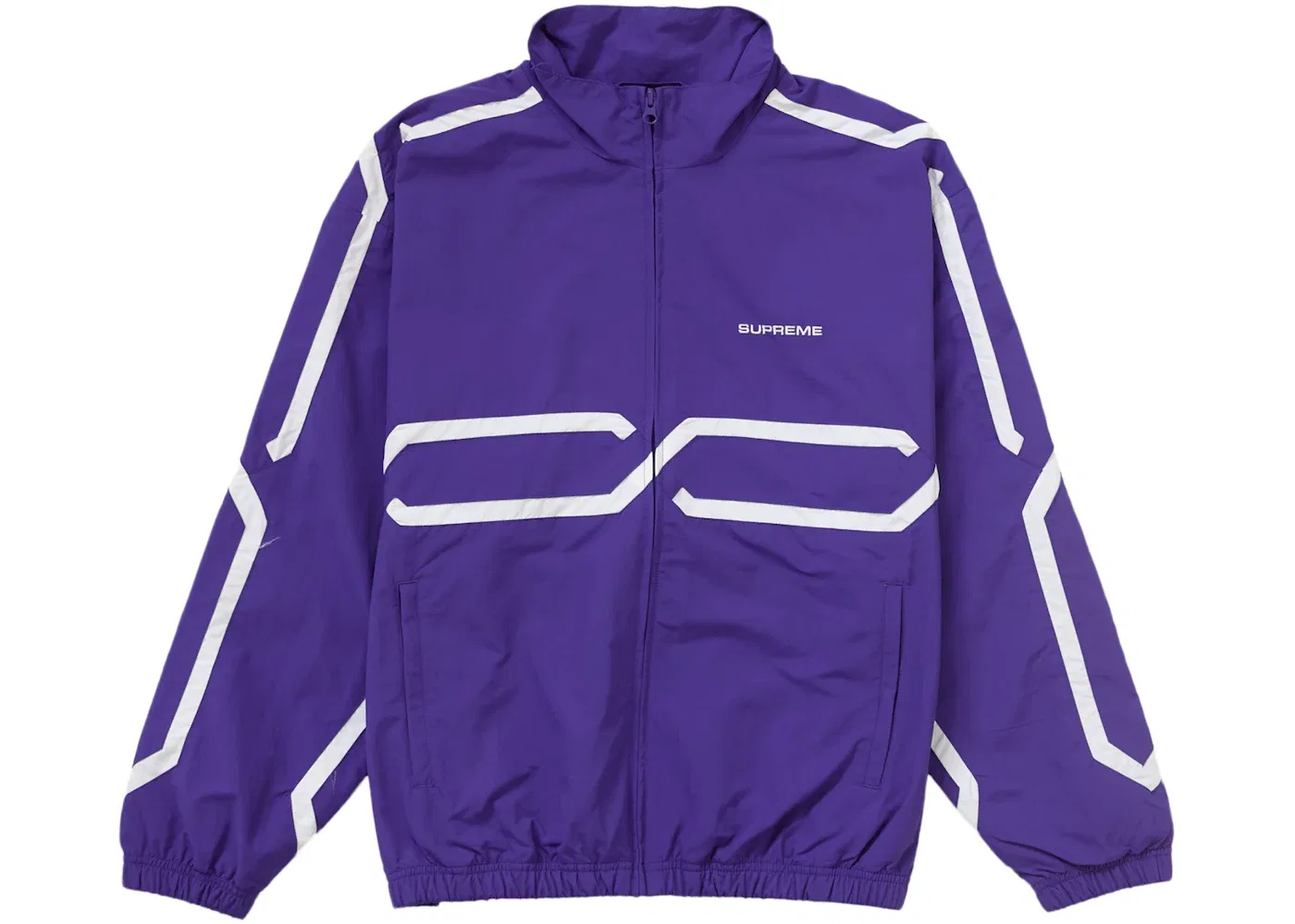 Мужская куртка с принтом Supreme Inset Link Track Jacket, Purple