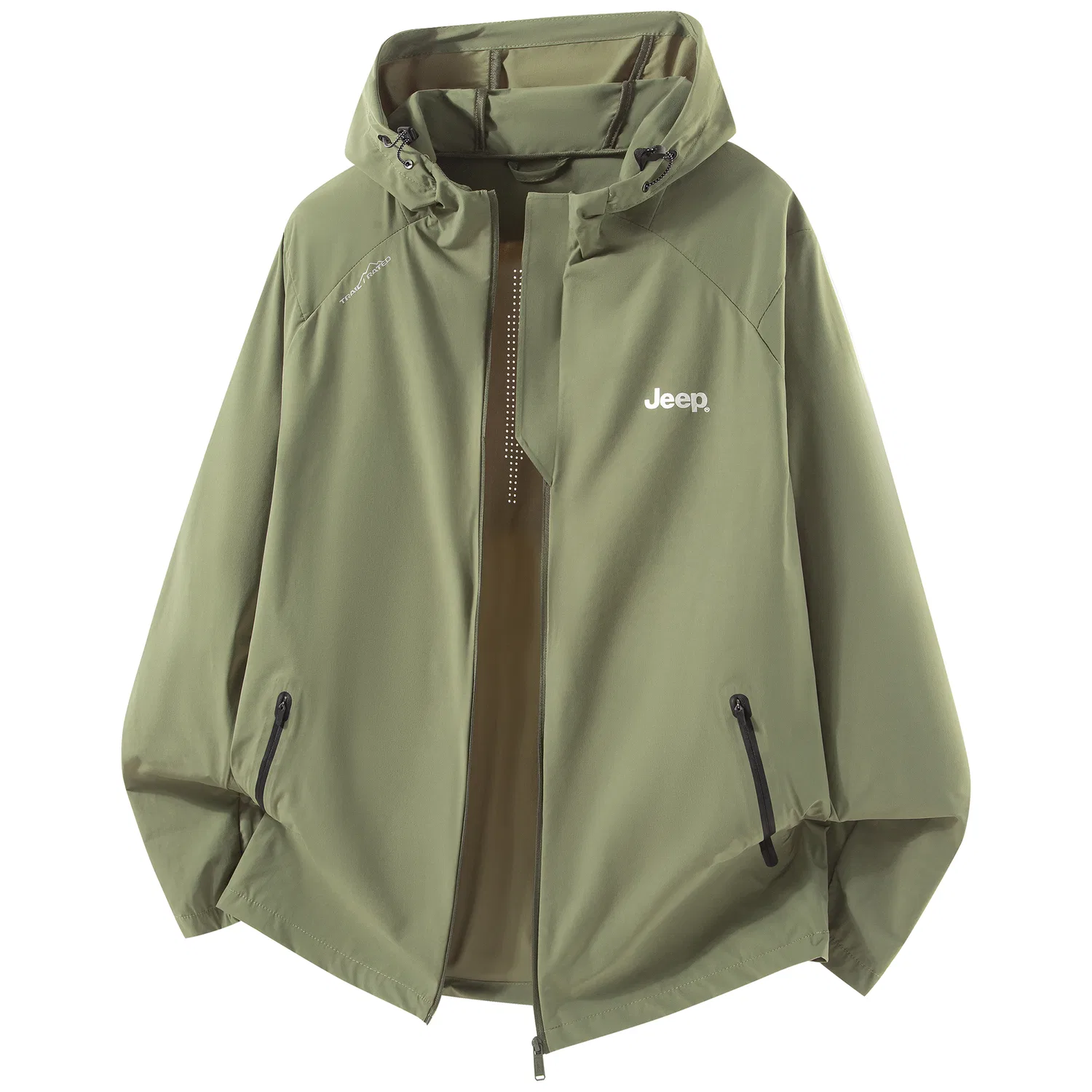 Детская куртка для защиты от солнца с длинным рукавом, легкая, Ice Peak, Jeep, Light Military Green