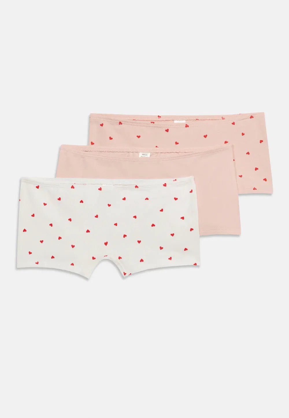 Набор из 3 коротких сердечек - для хипстеров Lindex, Light Dusty Pink