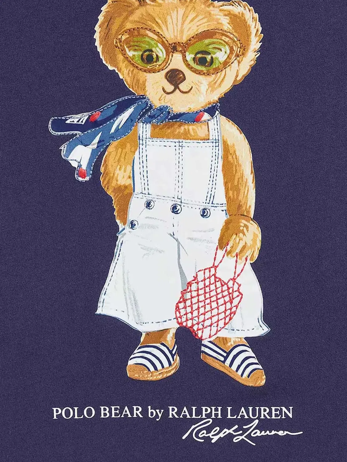 Футболка Polo Bear Polo Ralph Lauren Kids, синий — фото 3