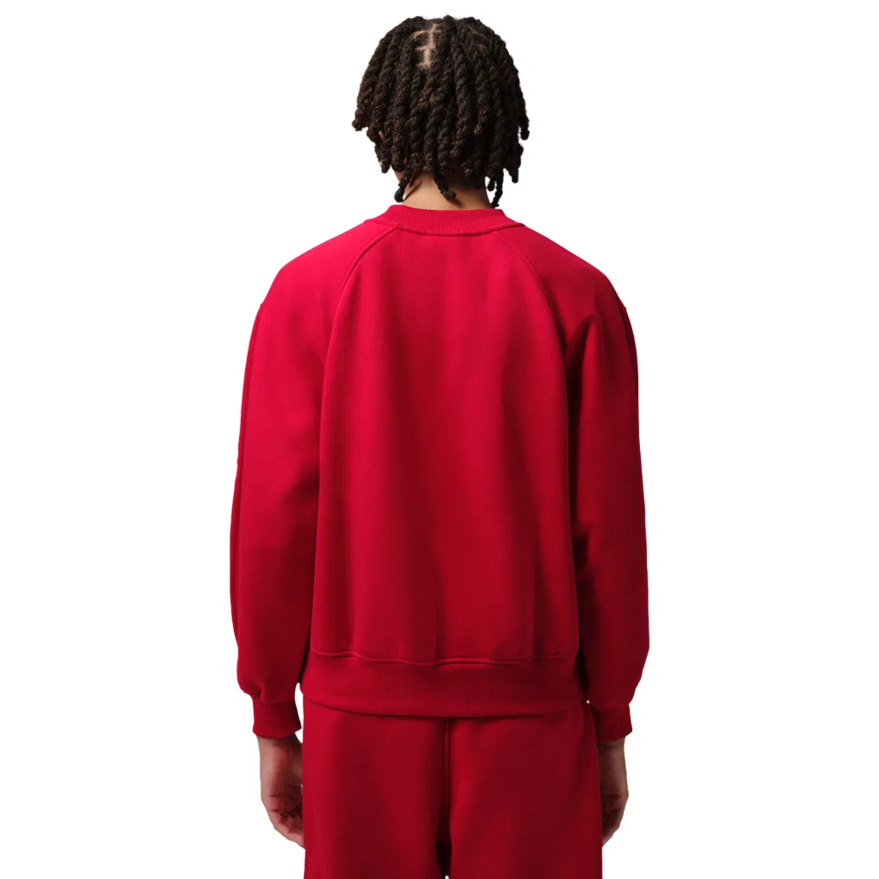 Женский свитшот с регланом, хлопковый, Jordan Brooklyn Fleece, Jordan, Gym Red — фото 2