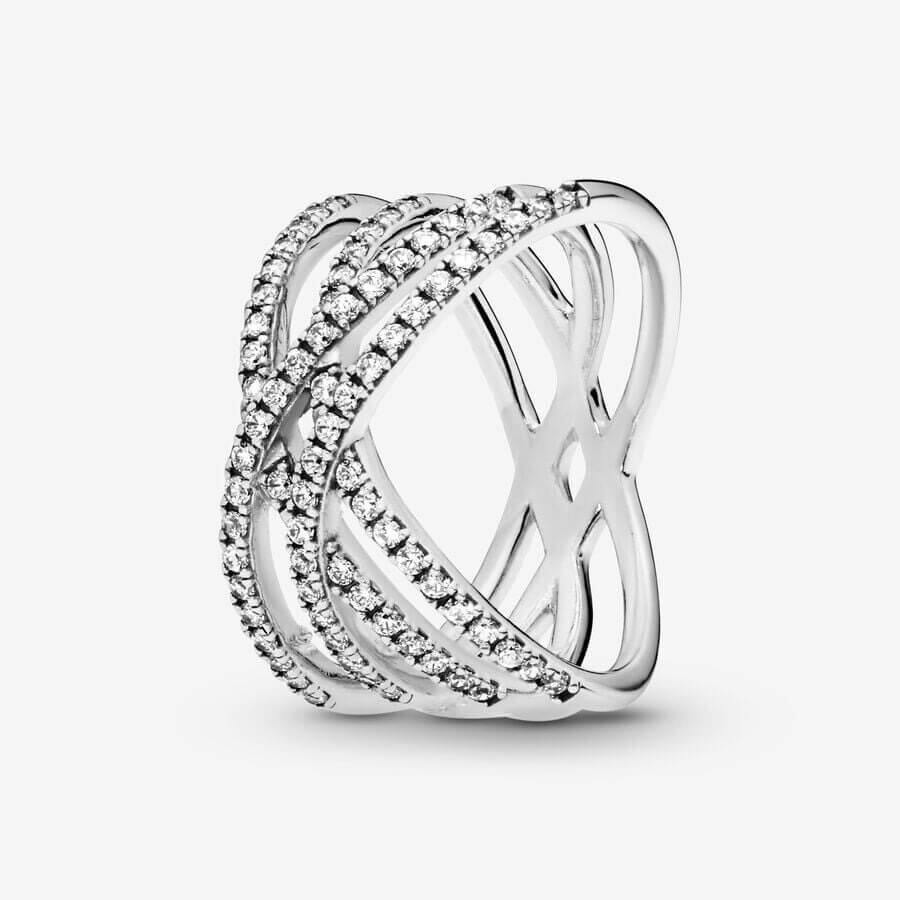 

Кольцо Pandora Timeless Entwined Lines, серебро