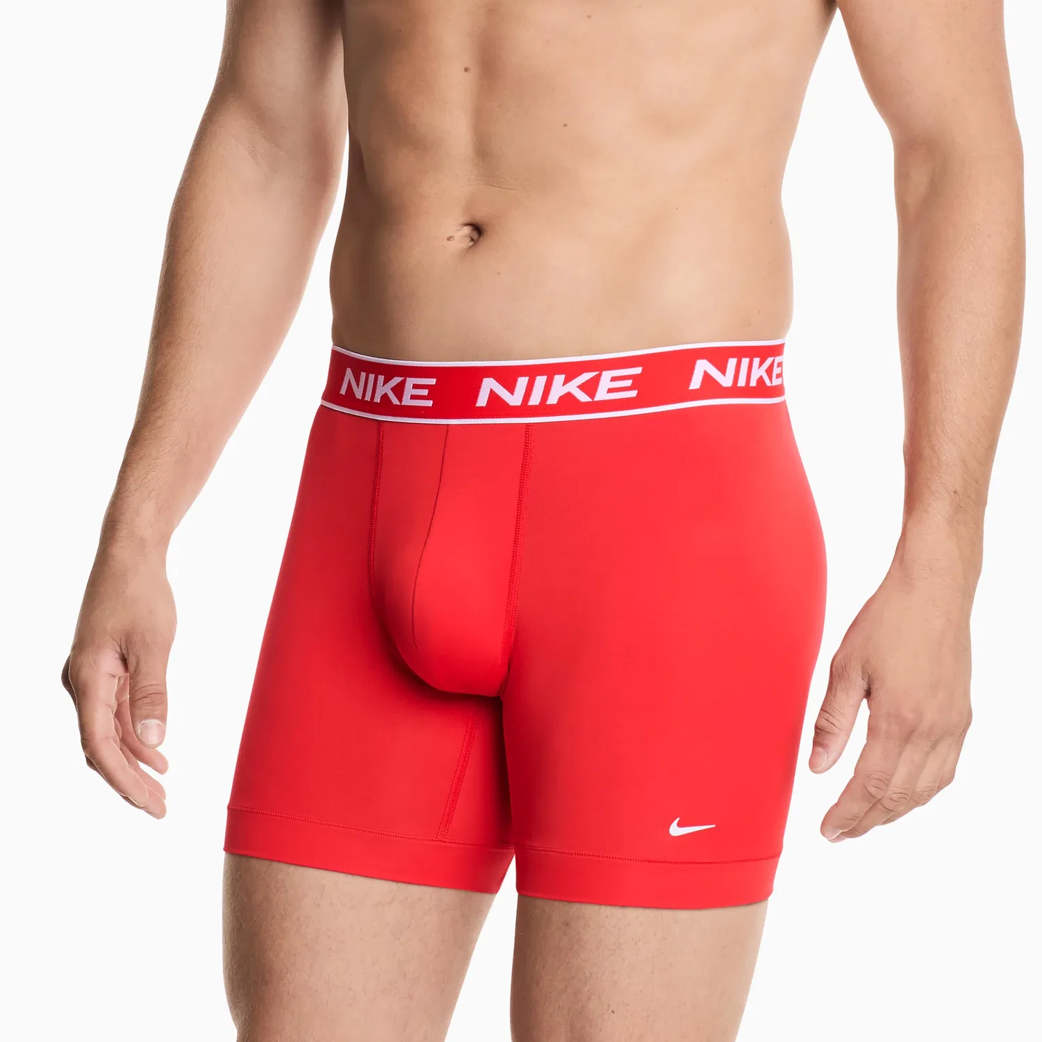 Мужские боксеры с микрострейчем Nike All Day Micro Stretch, 3 шт, Red Chilli Pepper/Dark Tea/Black — фото 4