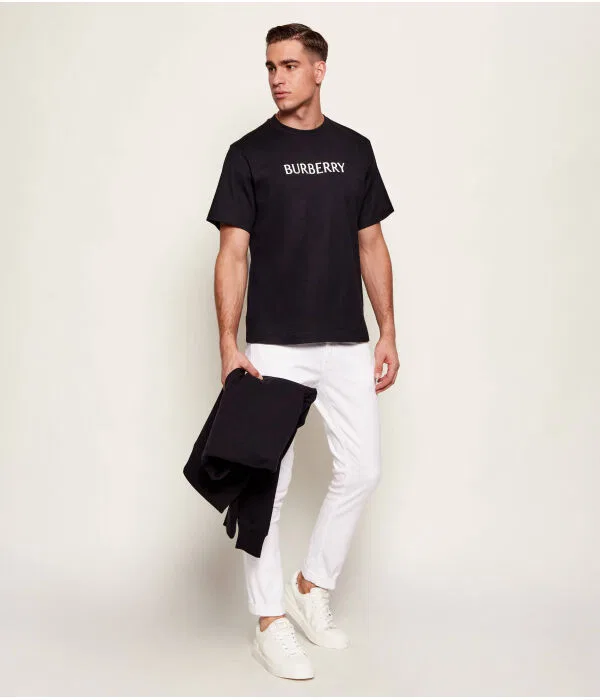 Мужская футболка с принтом Seth Wdmk Burberry, черный — фото 2