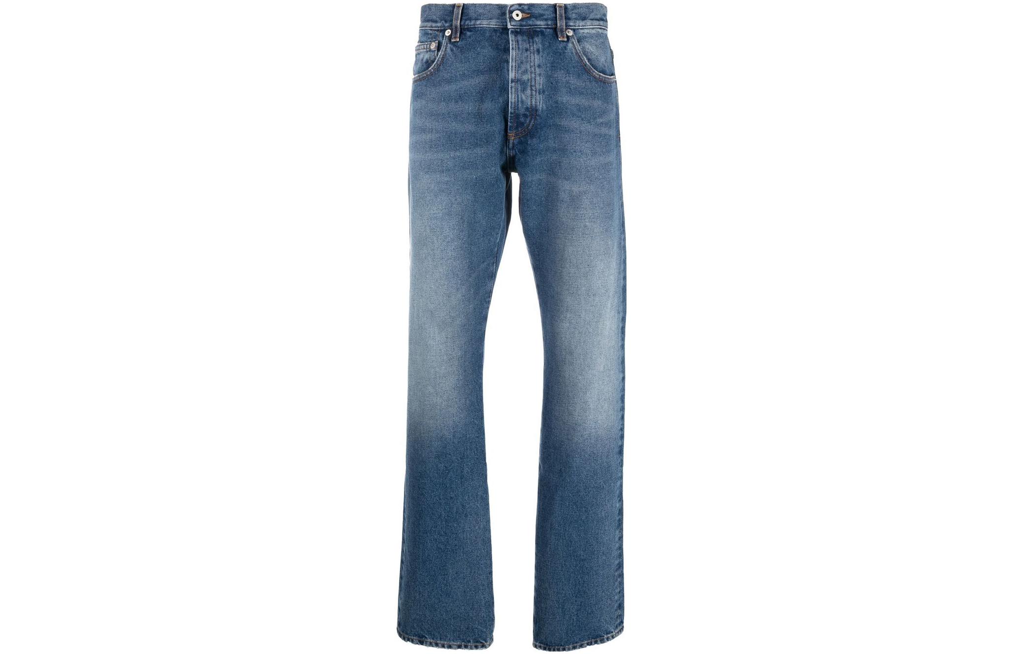 

Каменная стирка Прямые джинсы HERON PRESTON, Синий