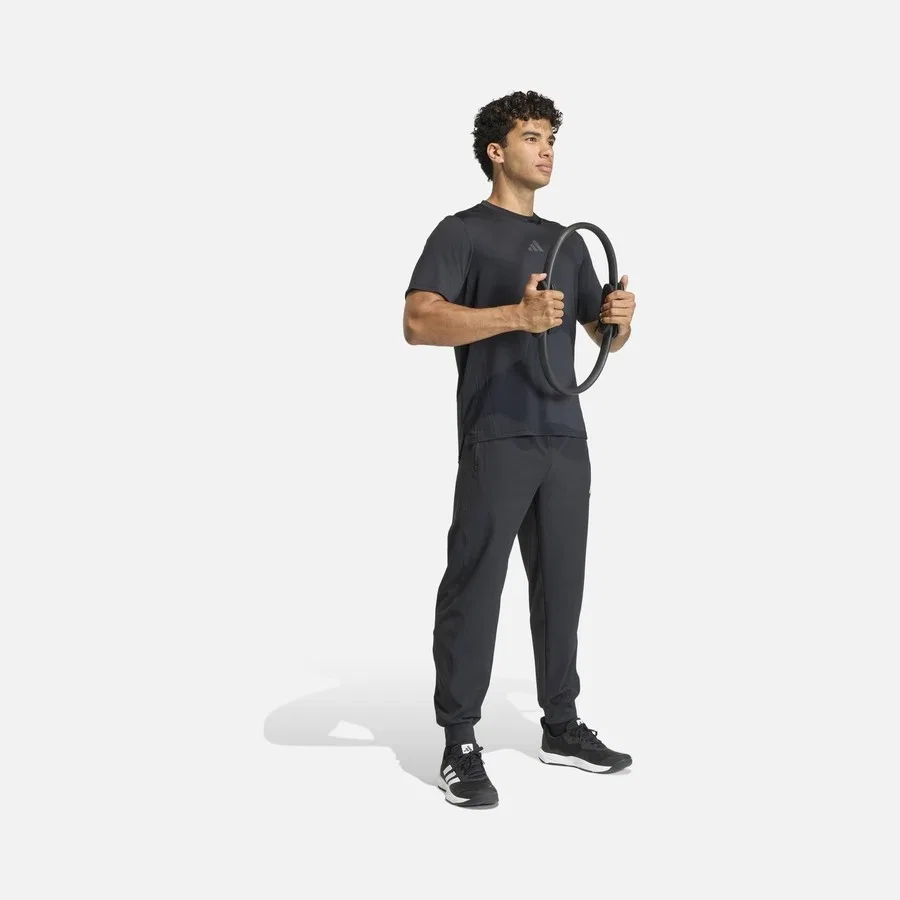 Спортивные брюки с длинным рукавом adidas Workout Essentials Flex Woven, Черный — фото 3