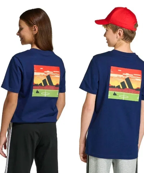 Детская футболка с принтом Gaming Graphic Junior Adidas, Dark Blue