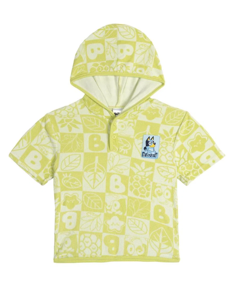 Комплект из худи и шорт с принтом Bluey Bluey Bluey Green Checker — фото 3
