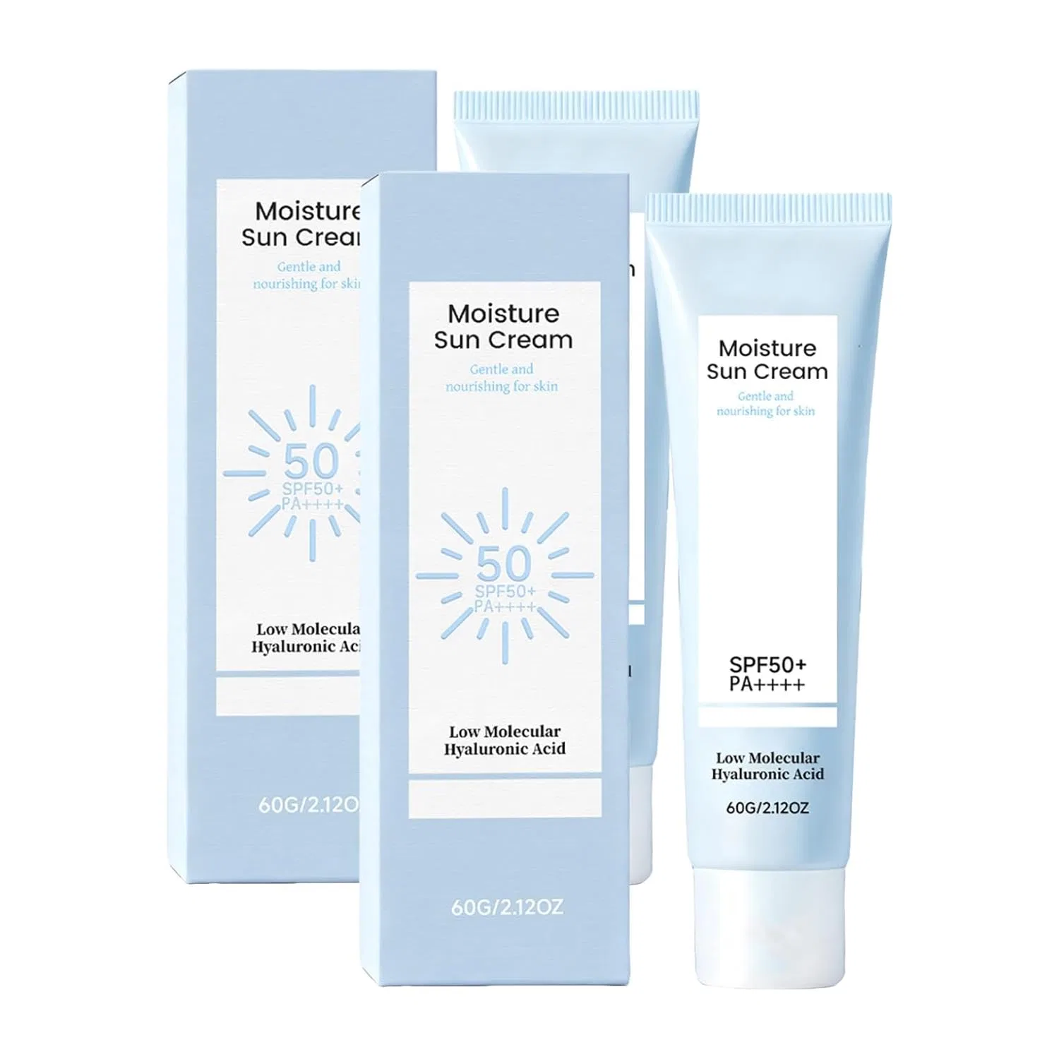 Солнцезащитный крем SPF 50, 2 шт, Generisch, 60 г