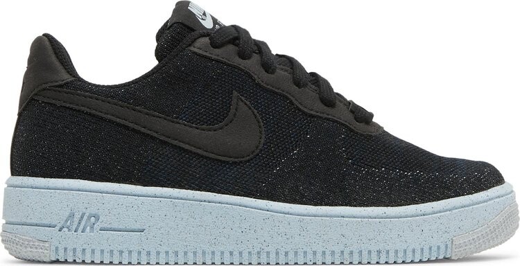 

Кроссовки Nike Air Force 1 Crater Flyknit GS 'Black Chambray Blue', черный