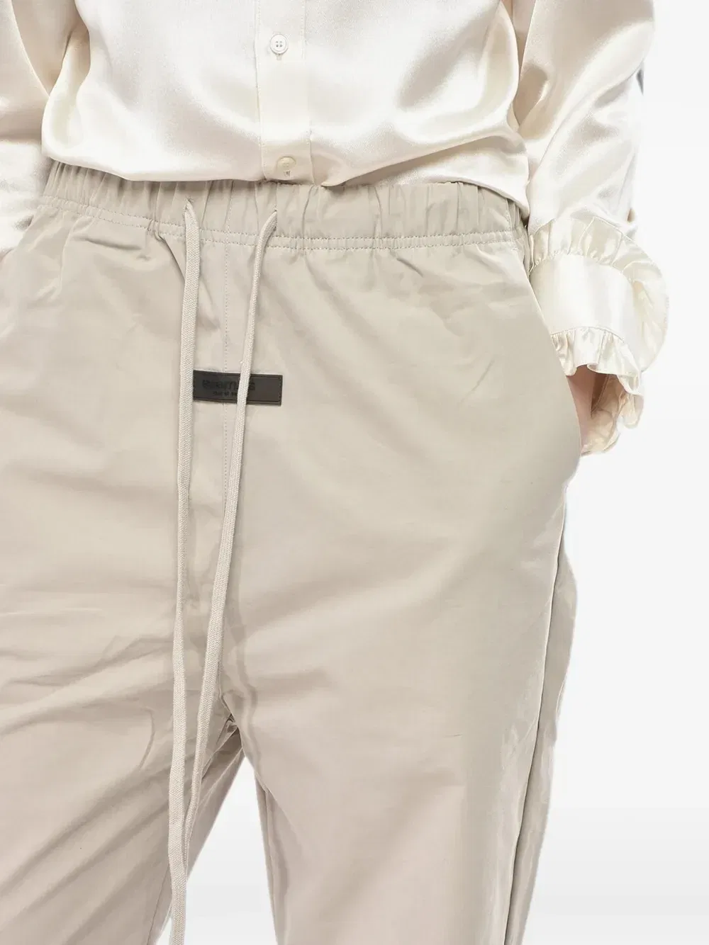 Брюки Essentials с заниженной талией на кулиске Fear Of God, серый — фото 4