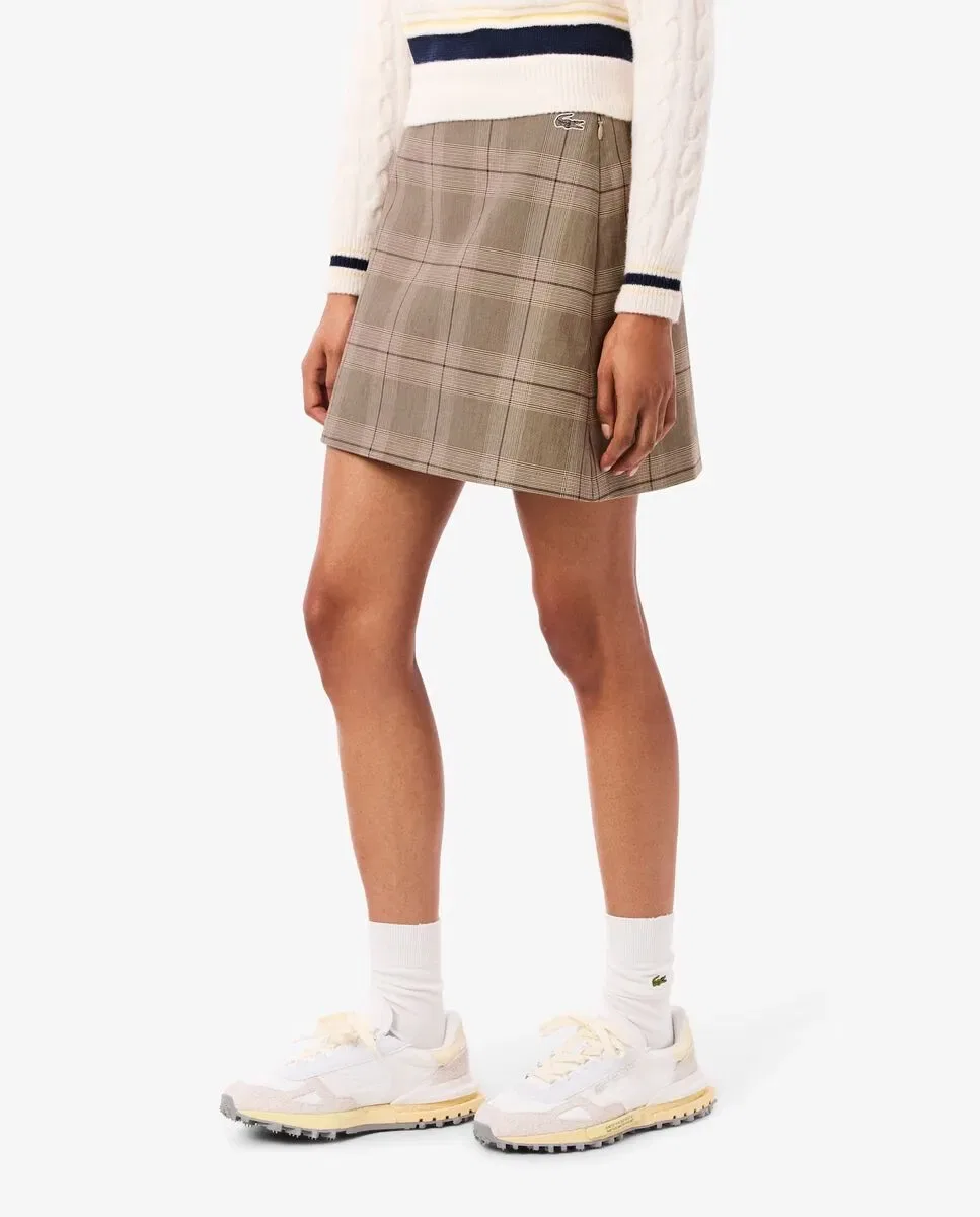 Юбка Lacoste Beige с принтом — фото 3