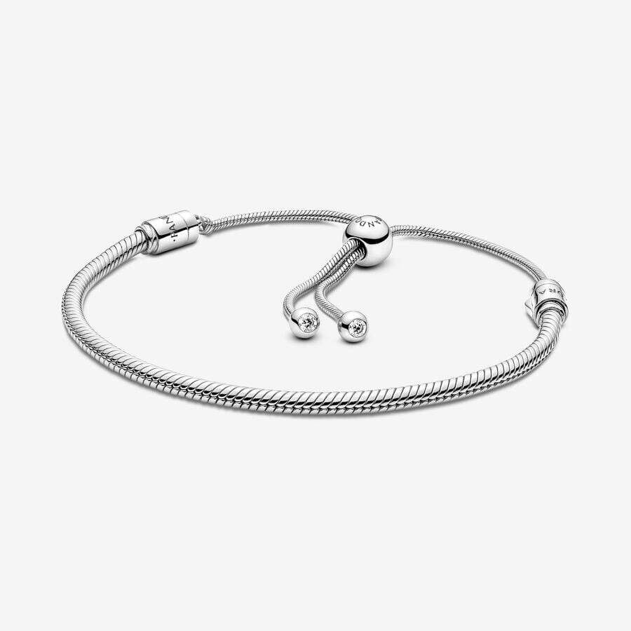 

Браслет Pandora Moments Snake Chain Slider, серебро